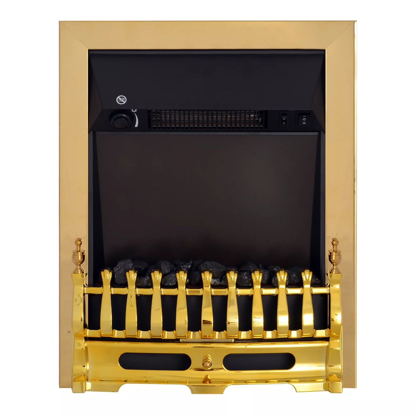 Elektrinis židinys su šildymu, elektrinis židinys su LED liepsnos efektu, 1000/2000W dekoratyvinis židinys, elektrinė židinio ugnis, auksinis