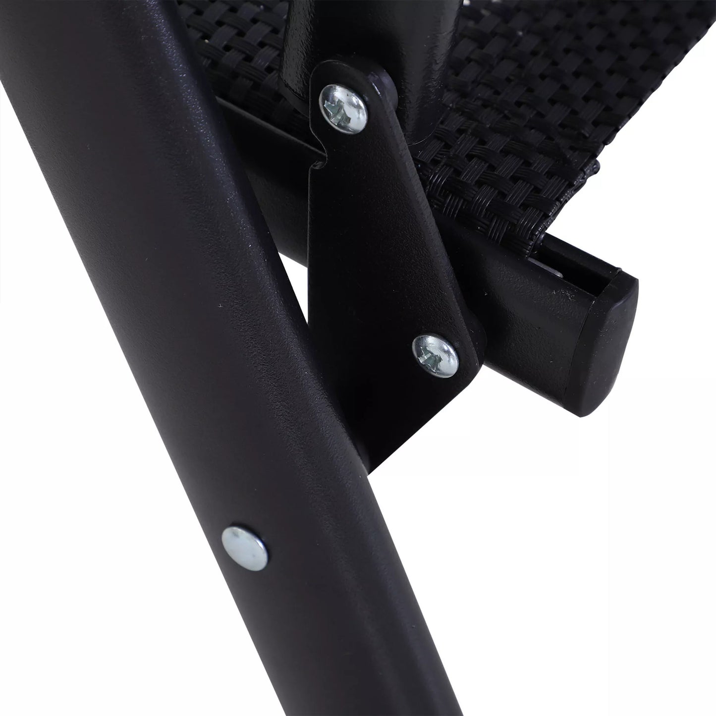 Sulankstoma kėdė su porankiais, 2 vnt. komplektas. Kempingo ir žvejybinė kėdė. Metalinė, juoda. 58 x 64 x 94 cm