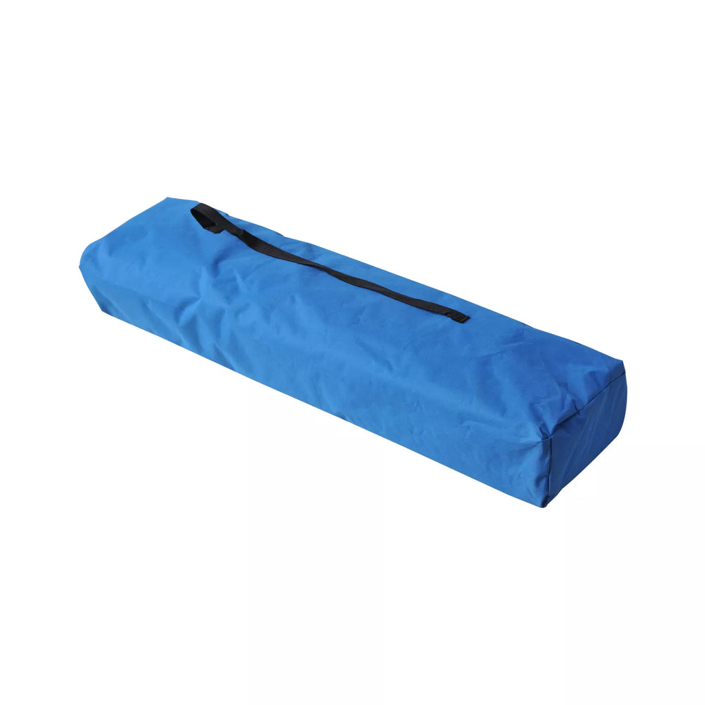Sulankstoma kempingo lova 2 asmenims Sulankstoma lauko lova su nešimo krepšiu, atlaiko iki 136 kg svorį Plienas Oxford mėlyna + juoda 193 x 125 x 40 cm