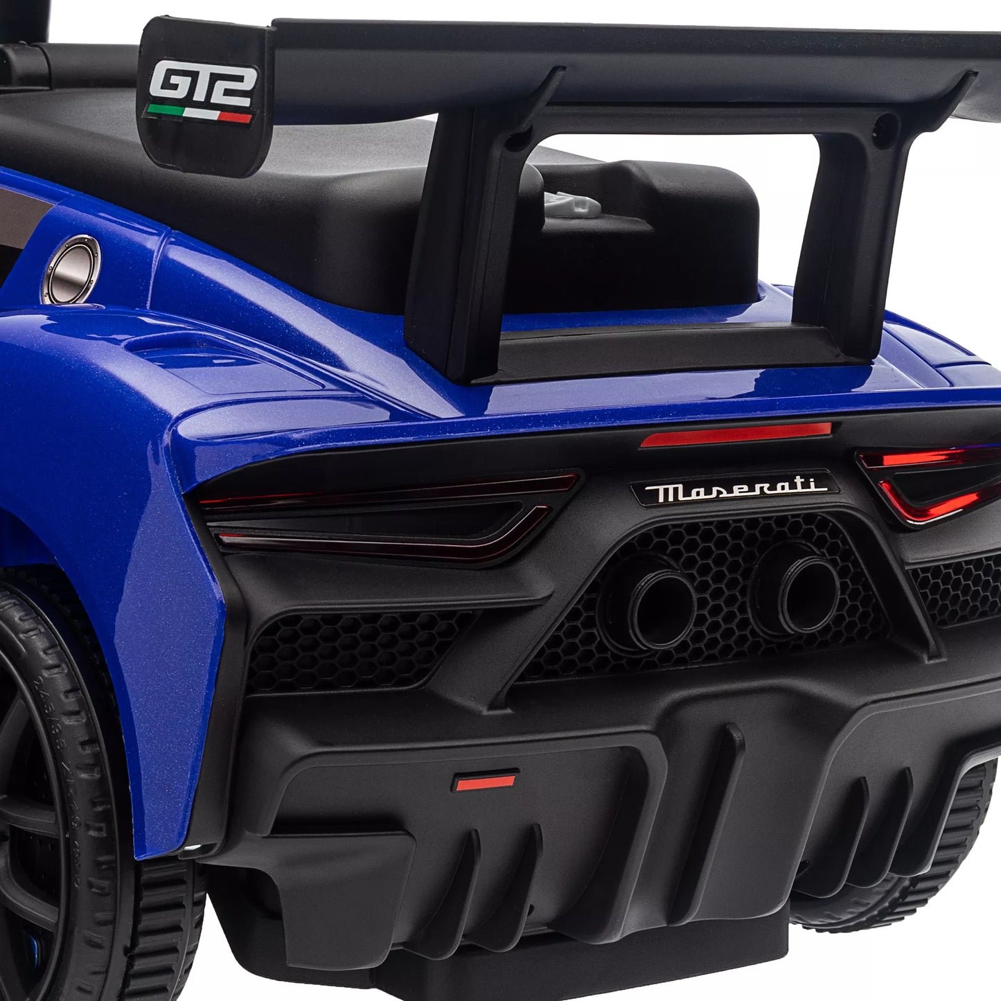 Vaikiškas paspiriamasis automobilis, licencijuota transporto priemonė, interaktyvūs garso signalo ir muzikos mygtukai, pagamintas iš plastiko ir plieno, mėlynos spalvos, išmatavimai 65 x 29 x 37 cm