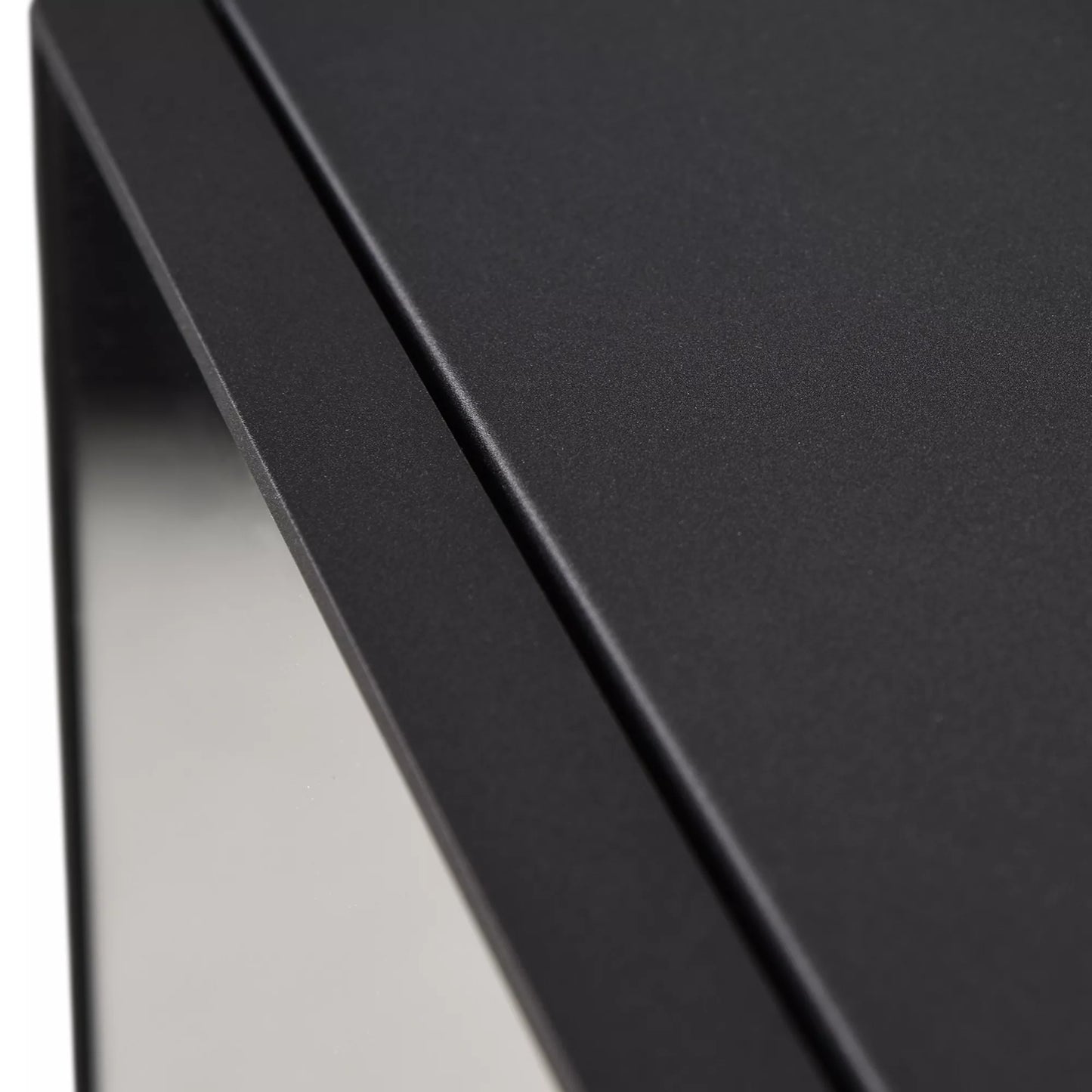 Veidrodinė spintelė, 3 lentynų skyriai, minkšti vyriai, plieninis korpusas, juoda, 40 x 15 x 60 cm