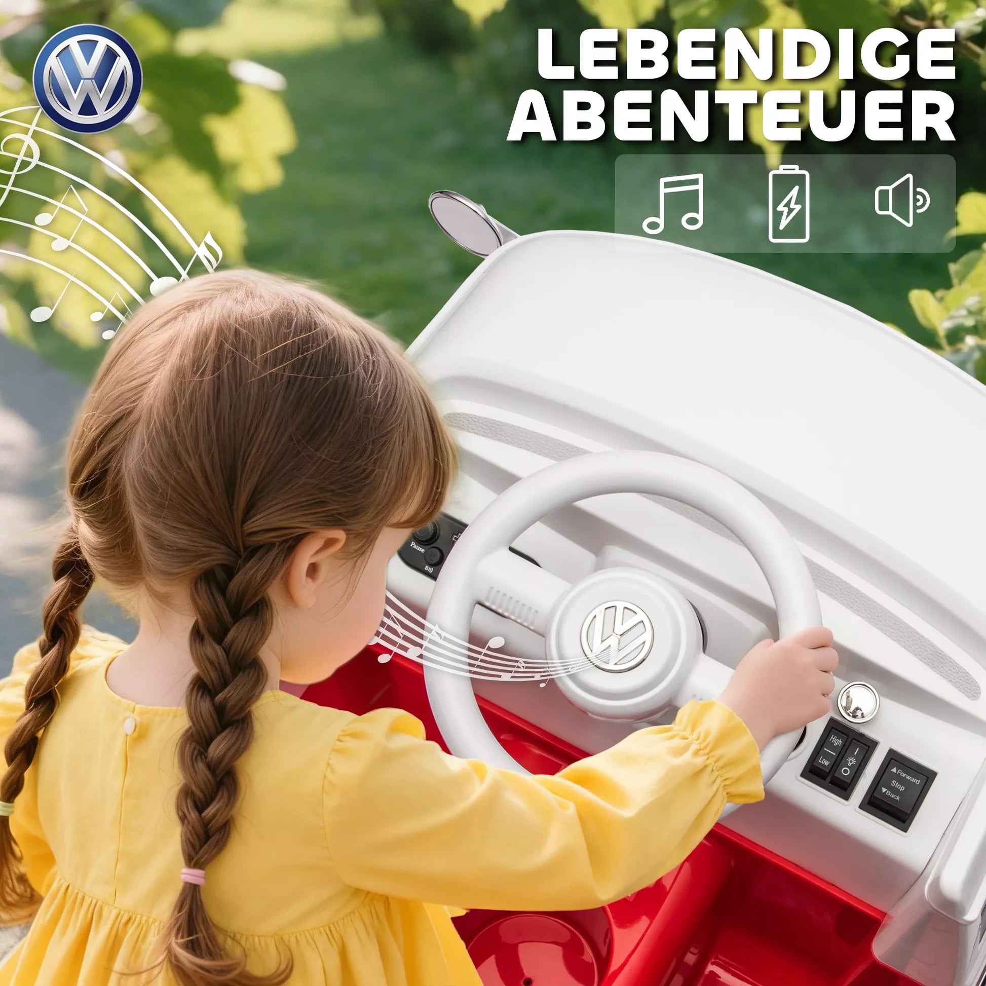 Elektrinis vaikiškas automobilis, 12V vaikiška transporto priemonė su MP3, dvigubas variklis, elektrinė transporto priemonė su garsiniu signalu, švelnus paleidimas, 89x49x41,5 cm, Raudonas