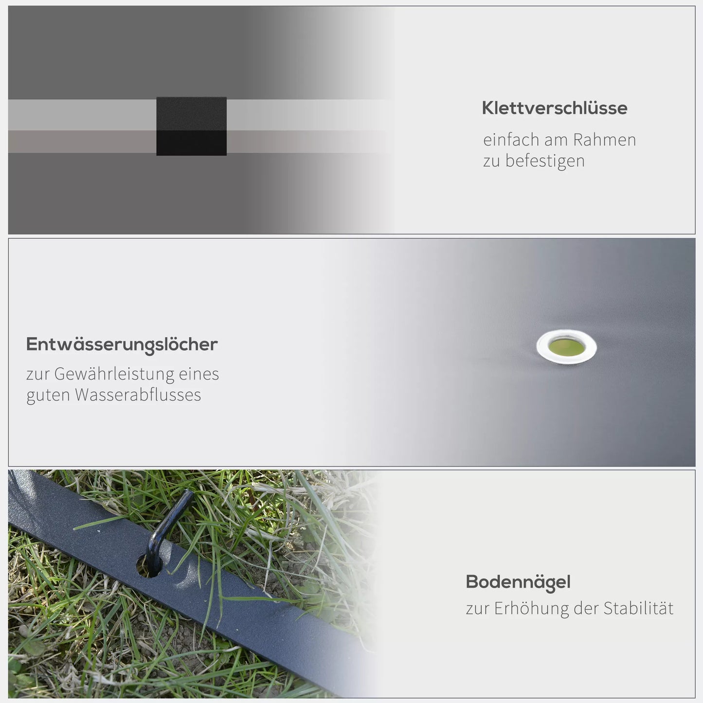 Sodo paviljonas 2,95 x 2,95 m Paviljonas Sodo palapinė Šventės palapinė Party palapinė Plienas Poliesteris Pilkas