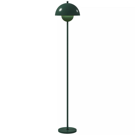 Toršeras, apvalus gaubtas, kojinis jungiklis, ilgas laidas, elegantiška išvaizda, plienas, žalia