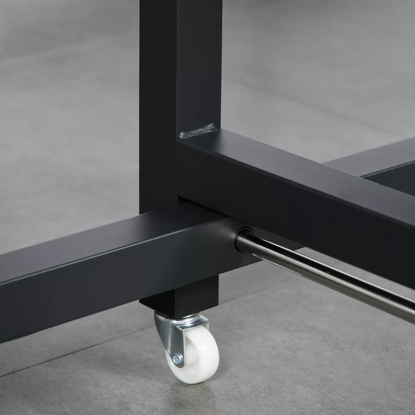 Sulankstomas valgomojo stalas, pramoninio stiliaus, sulankstomas, pagamintas iš metalo ir medžio, taupantys vietą, rudas