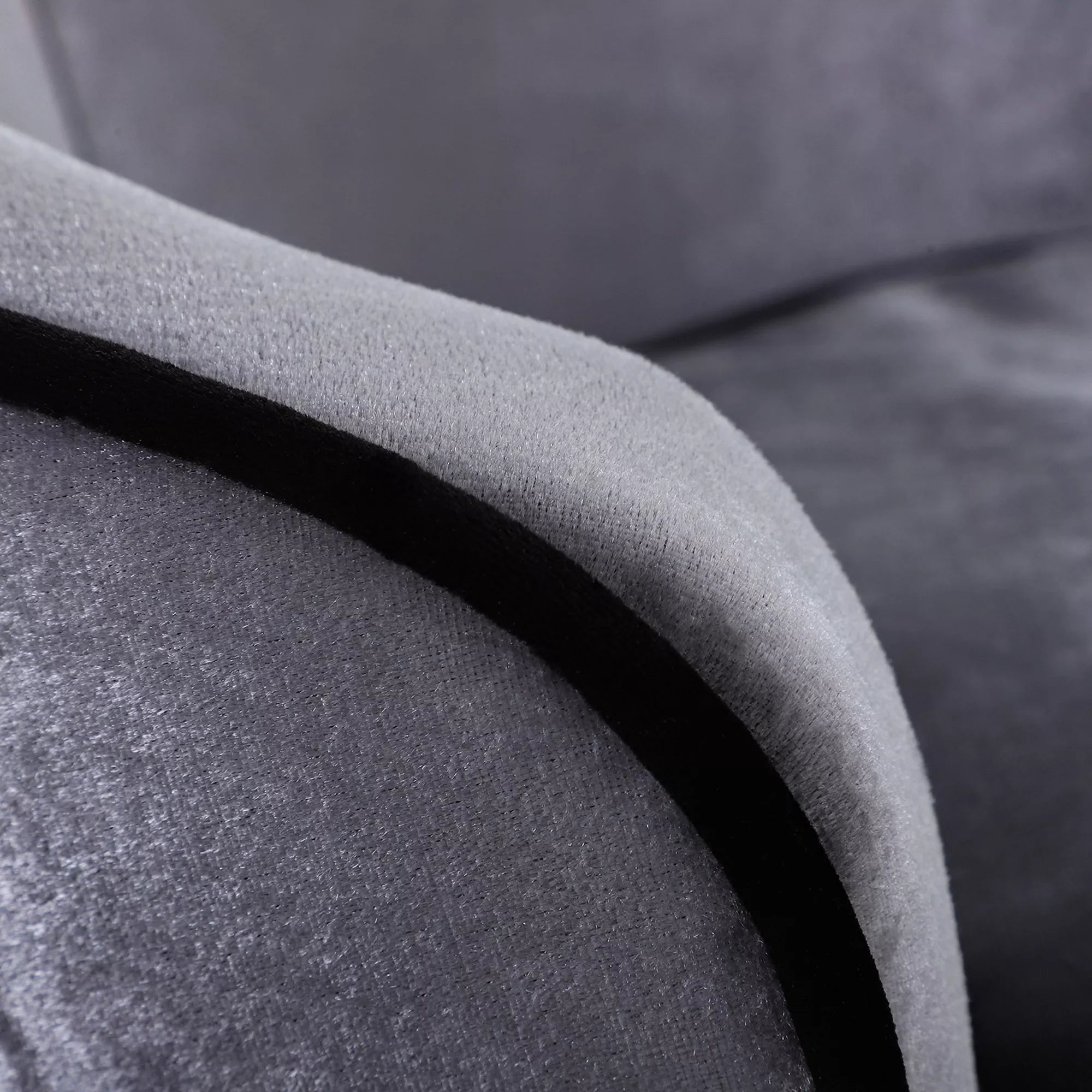 Šunų sofa, šunų lovelė, plaunamas sėdimoji pagalvėlė, pliušinis užvalkalas, natūralaus medžio rėmas, šviesiai pilkos spalvos, 69 x 49 x 38 cm
