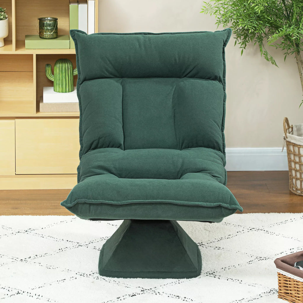 Grindinis krėslas besisukantis, reguliuojamas, žalias