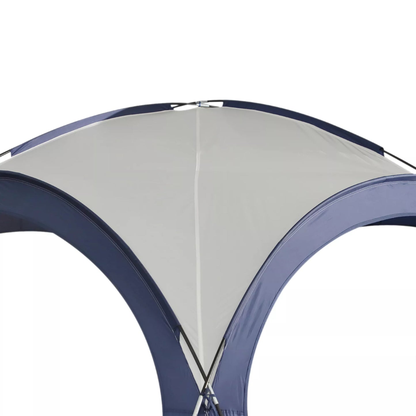 Kupolinė palapinė 6-8 žmonėms, pavėsinė, apsauga nuo saulės ir lengvo lietaus, 3,5 x 3,5 x 2,22 m, kreminės baltumo