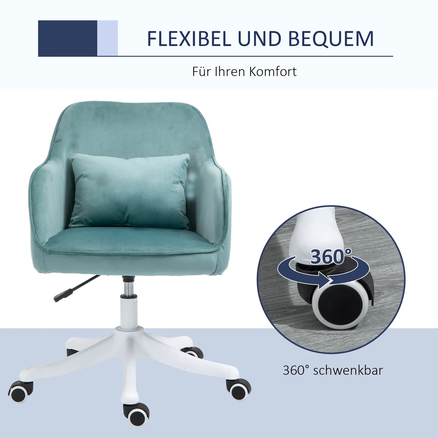 Masažinė biuro kėdė su aksomo išvaizda, juosmens atrama su vibraciniu masažu, iki 115 kg, USB maitinimo jungtis, reguliuojamas aukštis, 57P x 70G x 78-86A cm, žalia