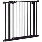 Apsauginiai varteliai šunims, barjeras augintiniams, metalas, plastikas, 74-80 cm, juodi