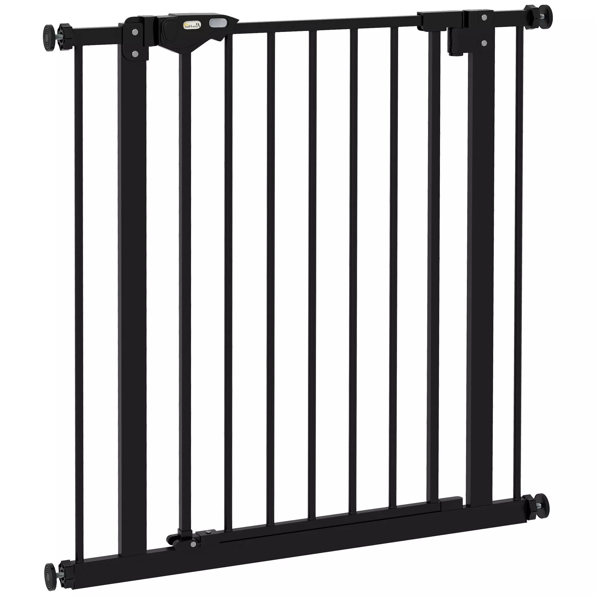 Apsauginiai varteliai šunims, barjeras augintiniams, metalas, plastikas, 74-80 cm, juodi
