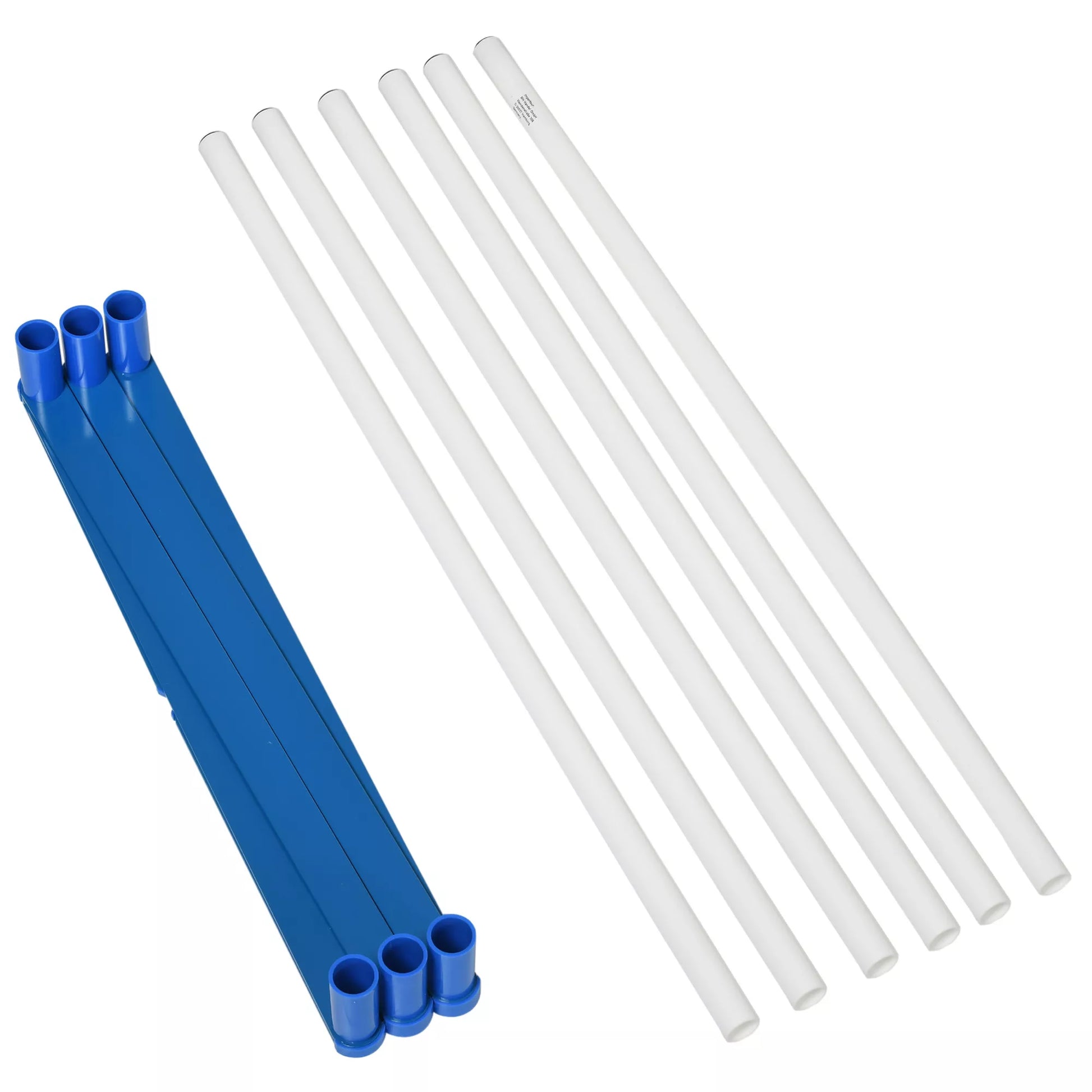 Agility rinkinys šunims, 6 dalių agiliti įranga šunų dresūrai, sulankstomas, su šuolių kartuvėmis ir 6 slalomų kartuvėmis, nešiojimo krepšys, treniruočių priedas, koordinacijos treniruotės, agiliti rinkinys žaidimams ir treniruotėms