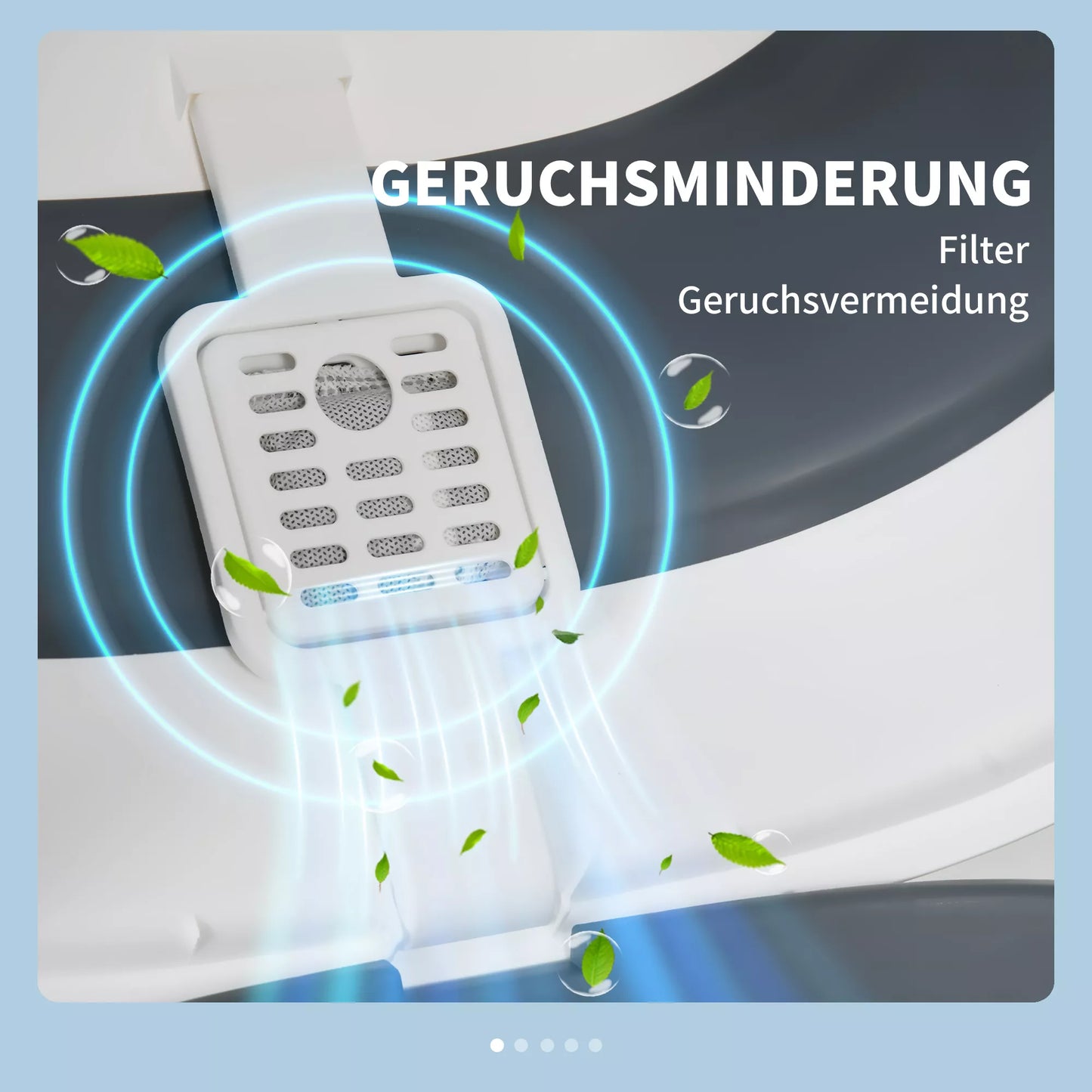 Katės tualetas, su kraiko kastuvėliu, įėjimas su dugno grotelėmis, nuimamas dangtis, balta+pilka, 52 x 41 x 38 cm