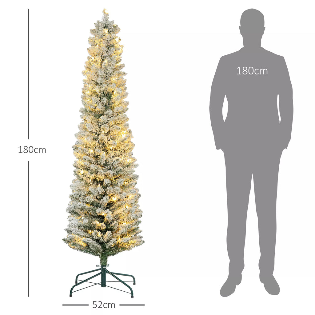 Kalėdinė eglutė 180 cm, LED girlianda, dirbtinė, atspari ugniai, metalinis pagrindas, žalia