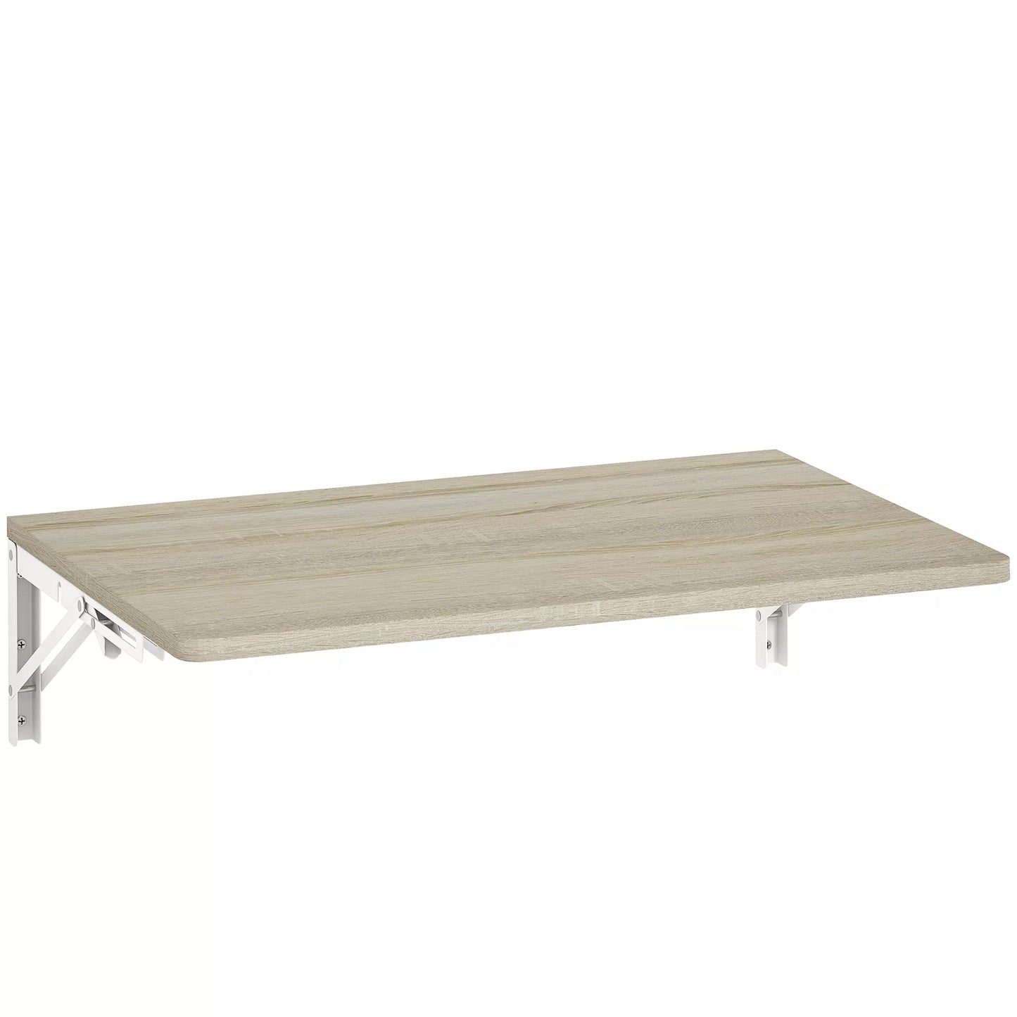 Sieninis sulankstomas stalas, 60x40 cm Sulankstomas stalas, vietą taupantis plaukiojantis stalas su užapvalintais kampais, skirtas namų biurui, svetainei, miegamajam, virtuvei, ąžuolas