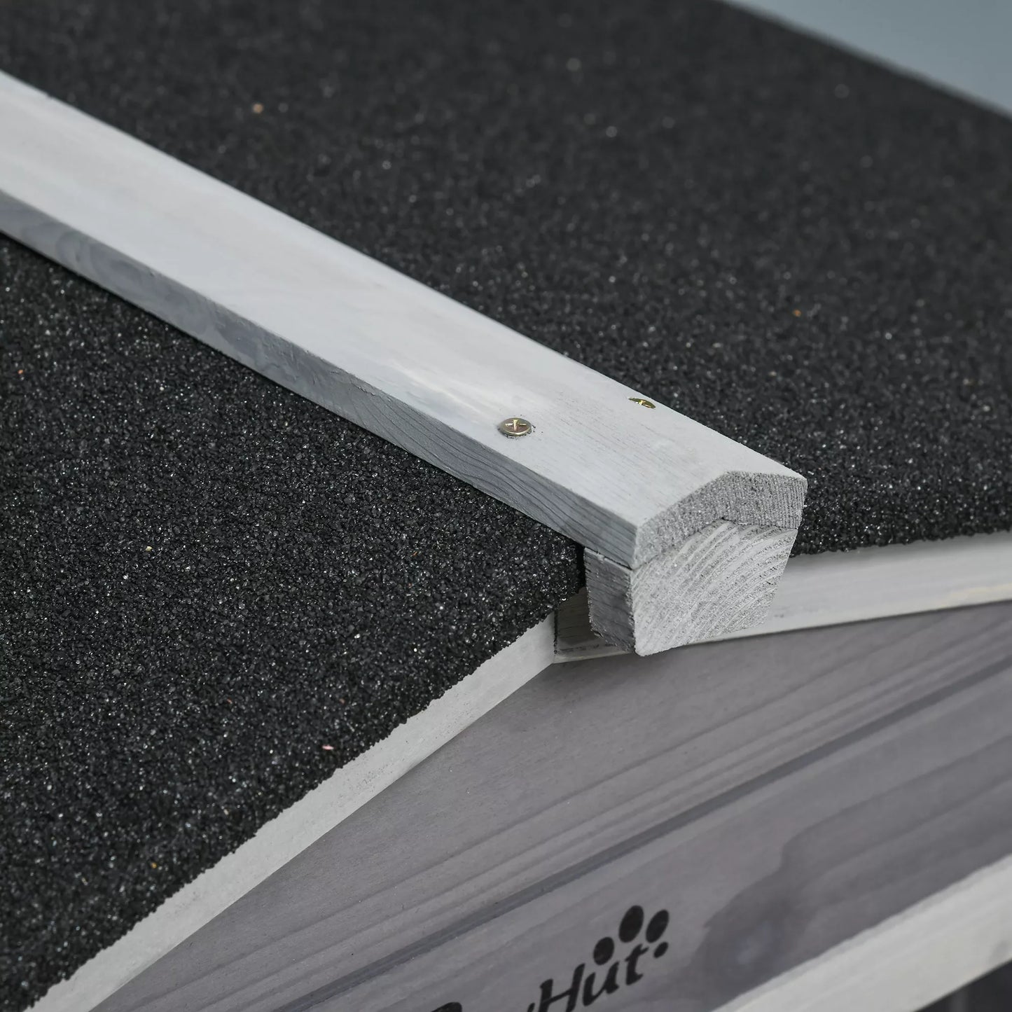 Triušių narvas 2 aukštų medinis triušių narvas 157,4 x 53 x 99,5 cm Triušių narvas su atspariu atmosferos poveikiui bituminiu stogu, laisvo judėjimo aptvaru, rampa, durimis, plieniniu tinklu, triušių narvas, lauko pilkos spalvos