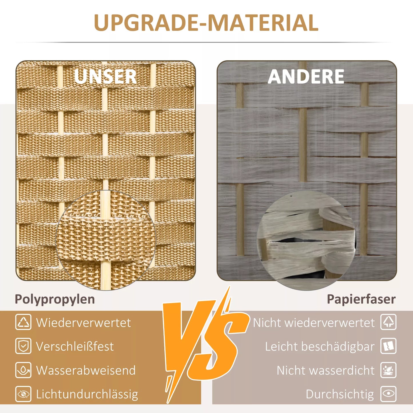 4 dalių pertvara, sulankstomas privatumas ekranas, pertvara svetainei, miegamajam, namų biurui, natūrali