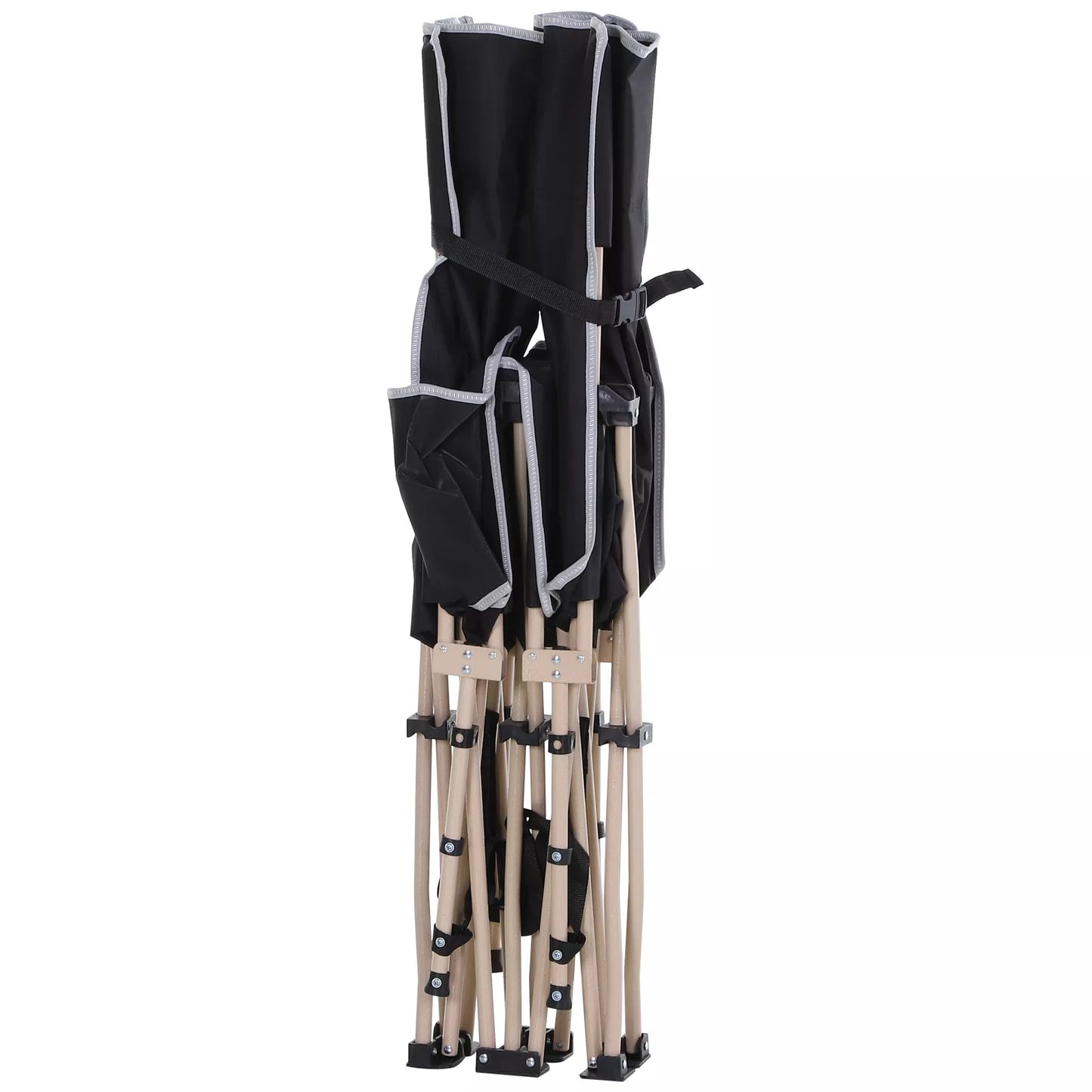 Lauko lova, stovyklos lova, sulankstoma, atspari oro sąlygoms, su nešiojimo krepšiu, 190 x 68 x 52 cm, juoda