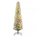 Kalėdinė eglutė 180 cm, LED girlianda, dirbtinė, atspari ugniai, metalinis pagrindas, žalia