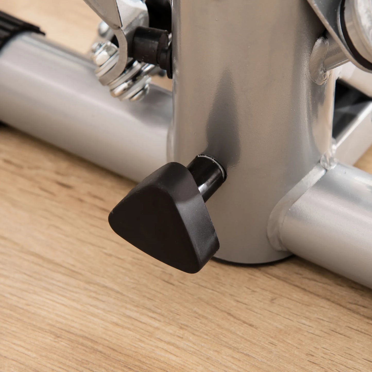 Namų treniruoklis-steperis su LCD ekranu, reguliuojamas greitis, metalas, ABS, 55 x 53 x 118–128 cm