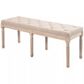 Sėdimoji sofa Vintage dizainas Vintage sofa, sagų siuvimas, tekintos kojos, Shabby Chic, kreminė + balta