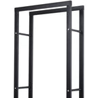 Malkų stovas, metalinis, 40 × 25 × 150 cm, iki 100 kg, juodas