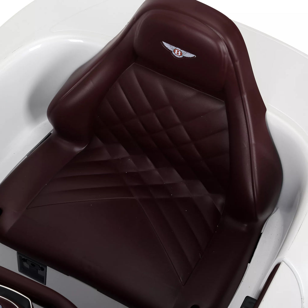 Vaikų automobilis „Bentley GT“ licencijuotas vaikų automobilis Elektrinis automobilis su nuotolinio valdymo pultu 2 x 390 varikliai Vaikams Balta 108 x 60 x 43 cm