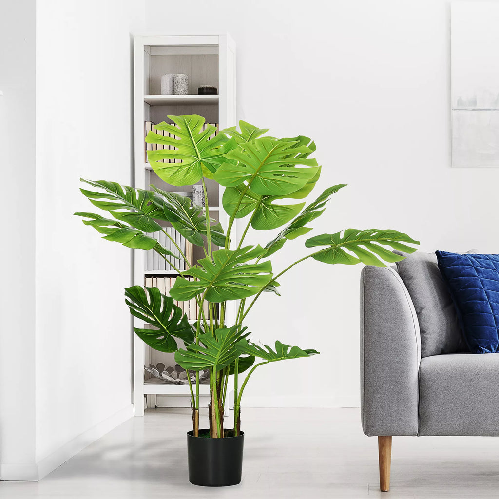 Dirbtinė Monstera Deliciosa, 120 cm, žalia
