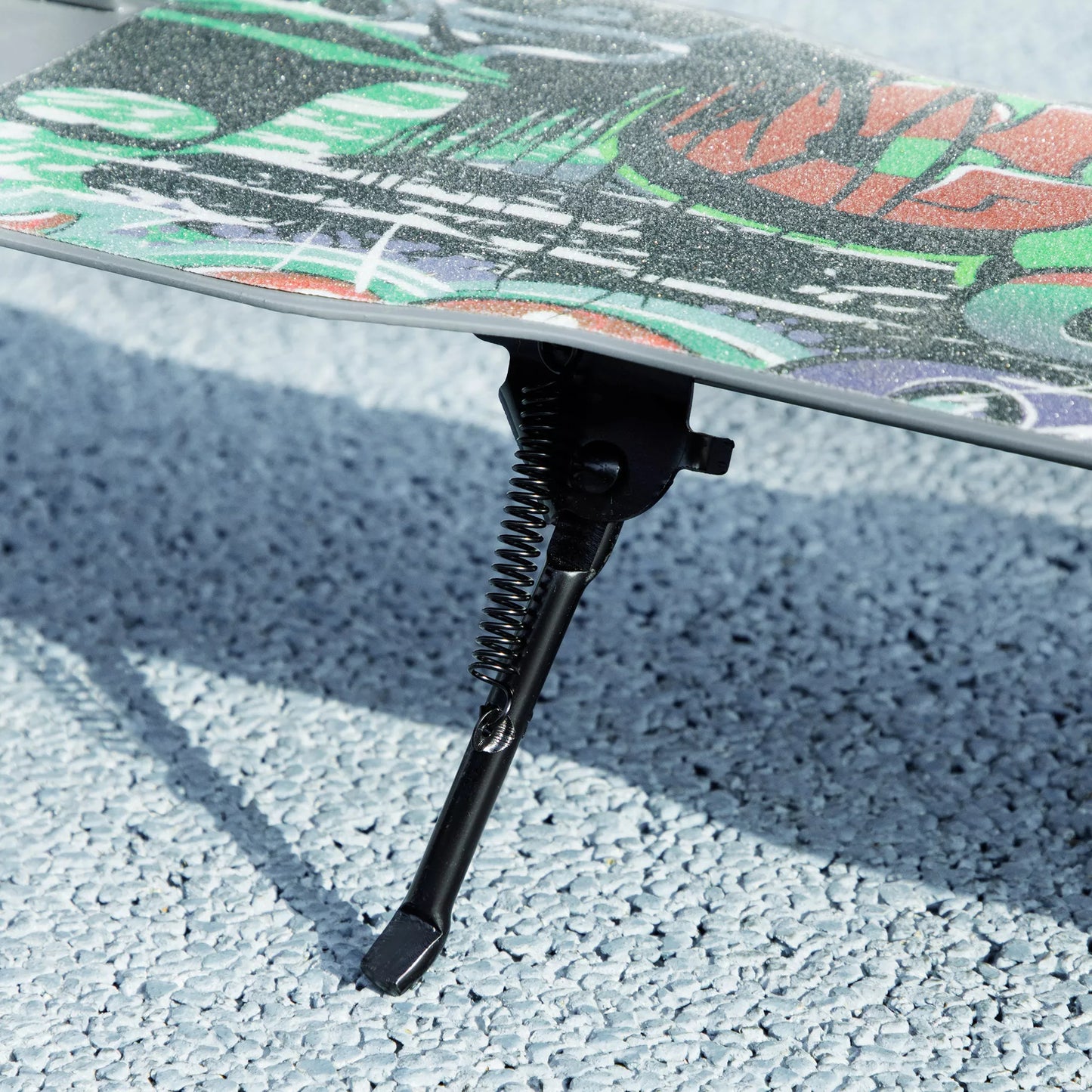 Tretroller, aukščio reguliuojamas, galinis stabdys, sulankstomas, 100 kg apkrova, žalias