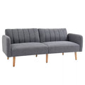 Sofa-lova su reguliuojamais atlošais, 173 cm, pilka