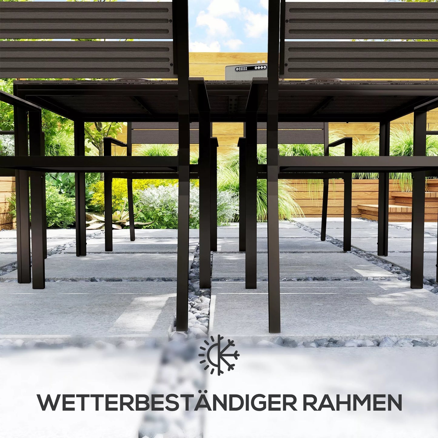 7 dalių sėdimoji grupė, valgomojo komplektas 6 asmenims, valgomasis stalas su 6 kėdėmis, stalas su grioveliais, tamsiai rudas