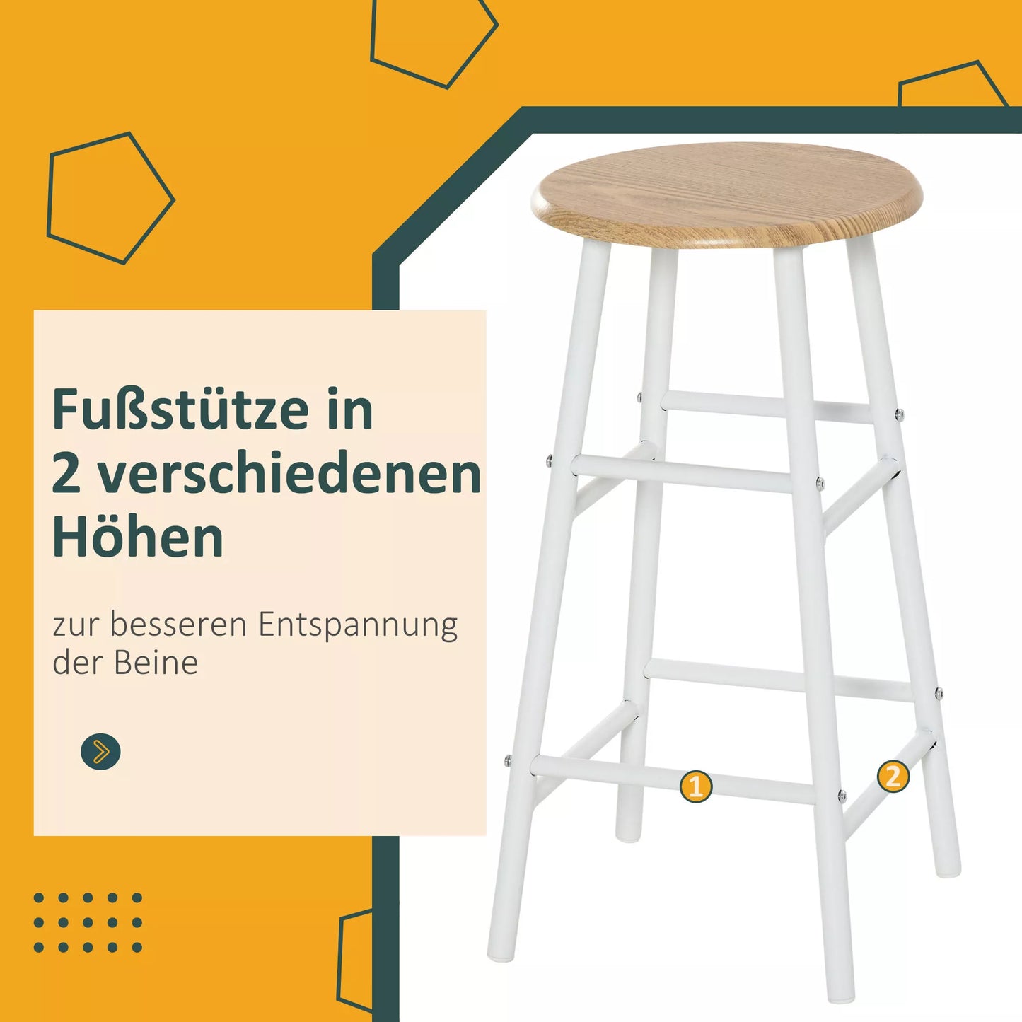 Baro stalo komplektas su 2 baro kėdėmis, virtuvės stalas su laikymo lentyna, valgomasis stalas svetainei, virtuvei, baltas