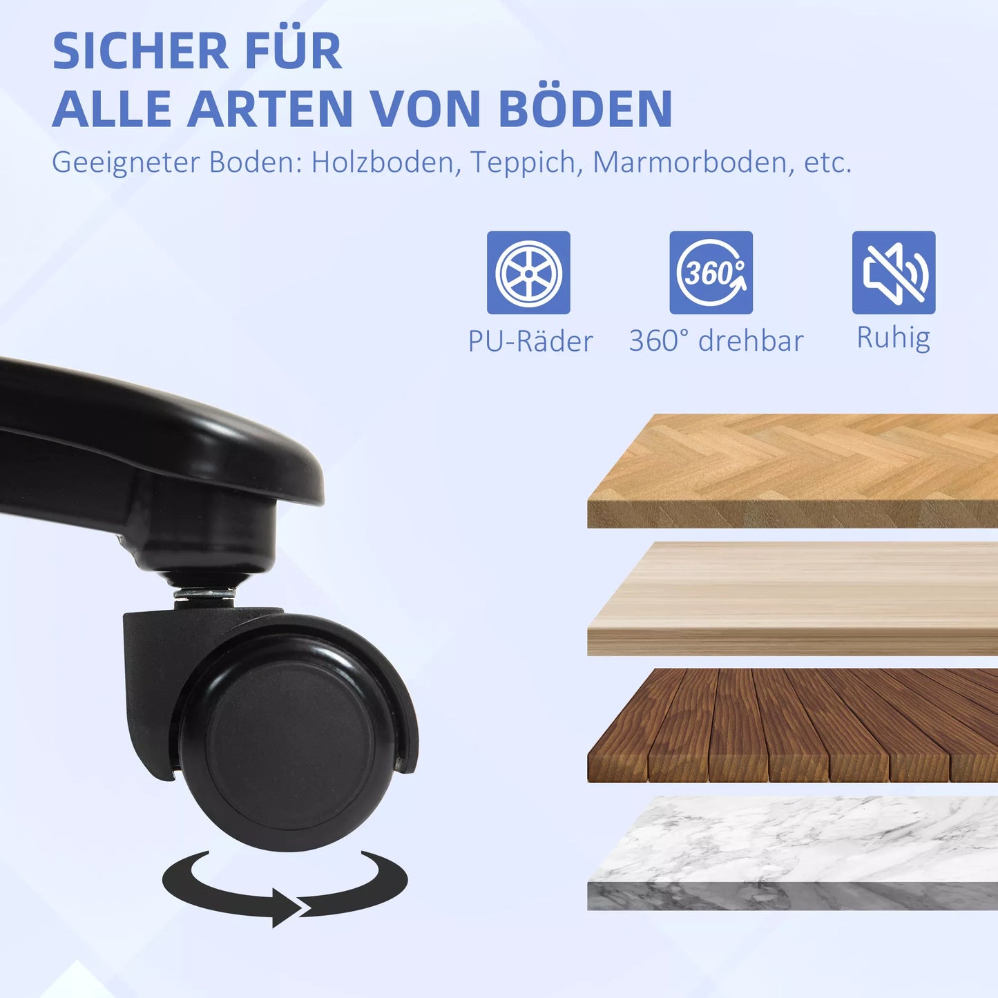 Didelis aukštas biuro krėslas, 200 kg keliamoji galia, tvirta konstrukcija, minkštas apmušalas, šviesiai pilkas