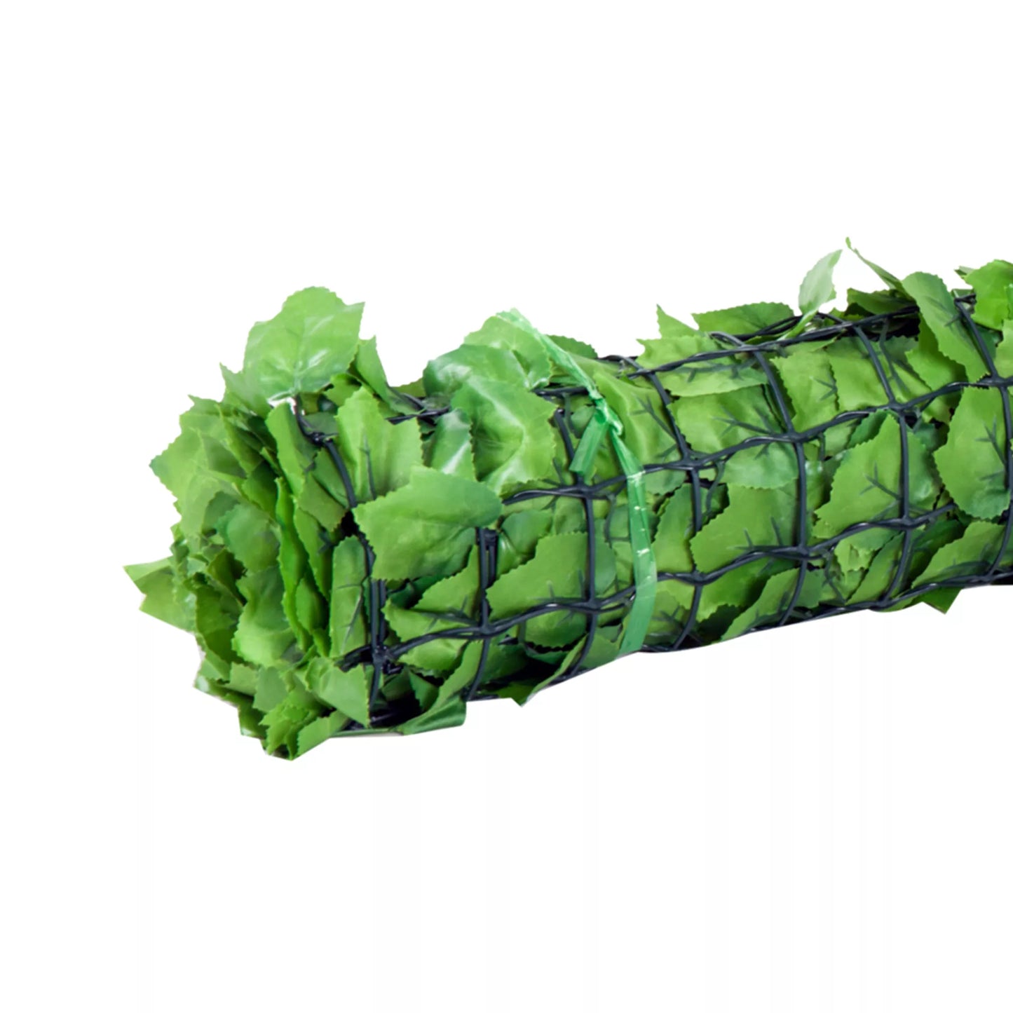 Dirbtinė gyvatvorė, UV apsaugotas, privatumo ekranas su lapeliais, gyvatvorės tvora, 300 x 100 cm, žalia