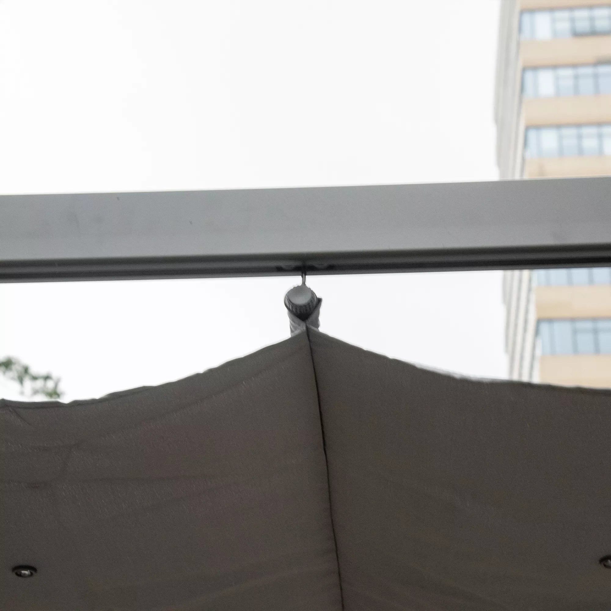 Pergola paviljonas Terasos stogas su stumdomu stogu Sodas Aliuminis Anglies pilka + Tamsiai pilka 3x3x2,23 m