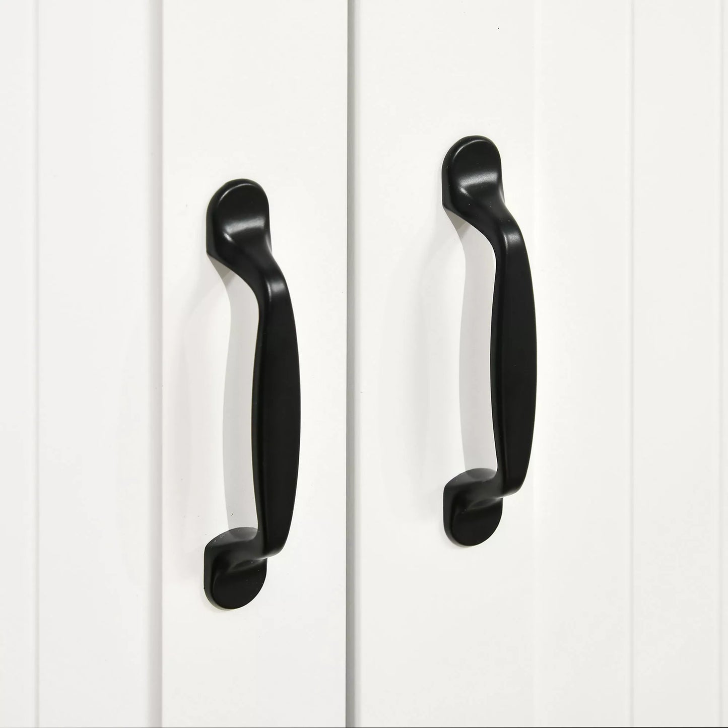 HOMCOM Indauja / Komoda, modernaus stiliaus, 4 stalčiai, 1 spintelė, 105 cm x 40 cm x 76 cm, balta