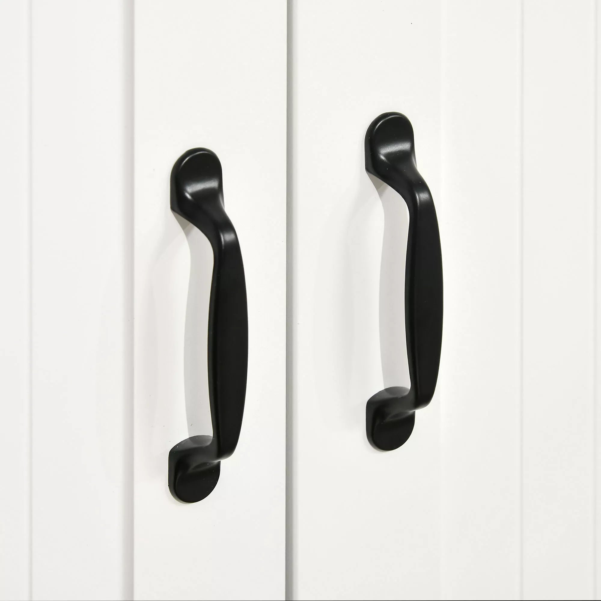 HOMCOM Indauja / Komoda, modernaus stiliaus, 4 stalčiai, 1 spintelė, 105 cm x 40 cm x 76 cm, balta
