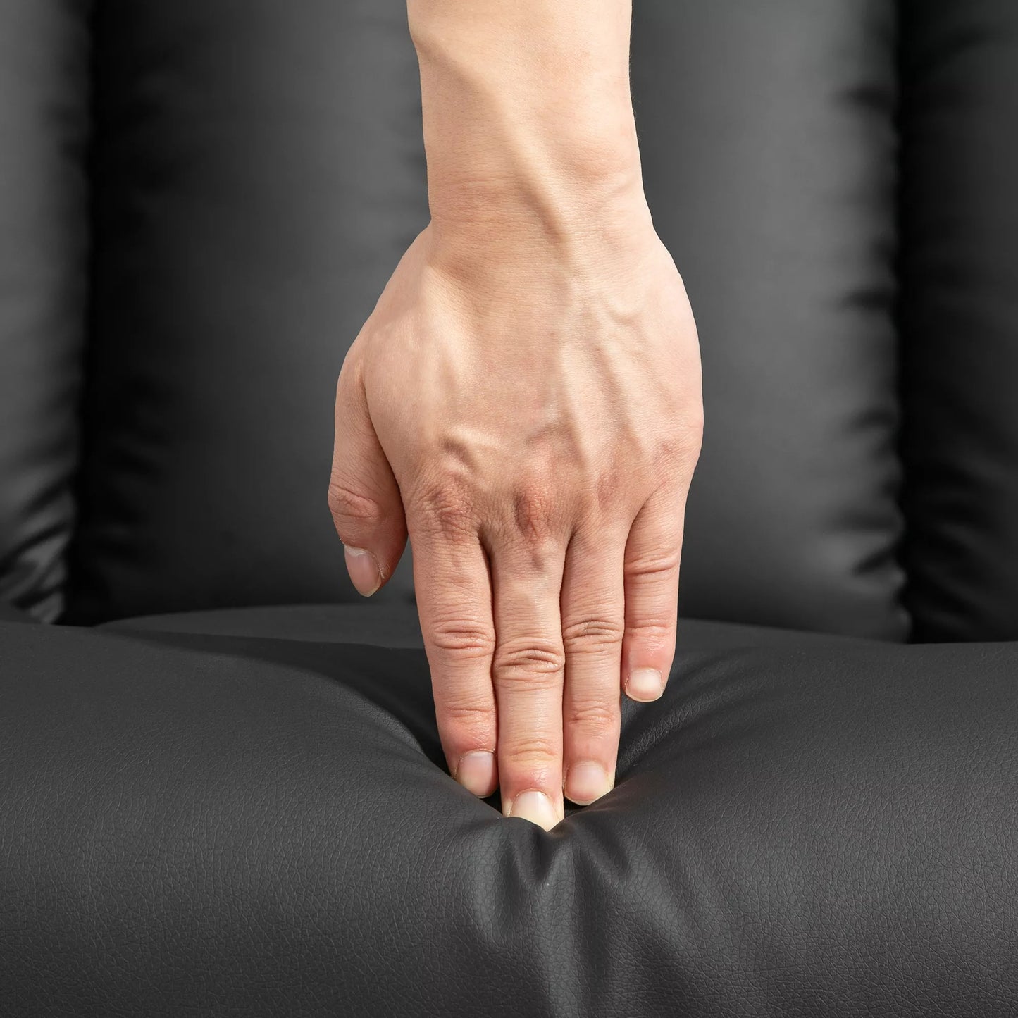 Elektrinis krėslas su pakėlimo funkcija, TV fotelis, fotelis su atlošo pakėlimo funkcija, su poilsio funkcija, dirbtinė oda, 80 x 94 x 104 cm, juodas