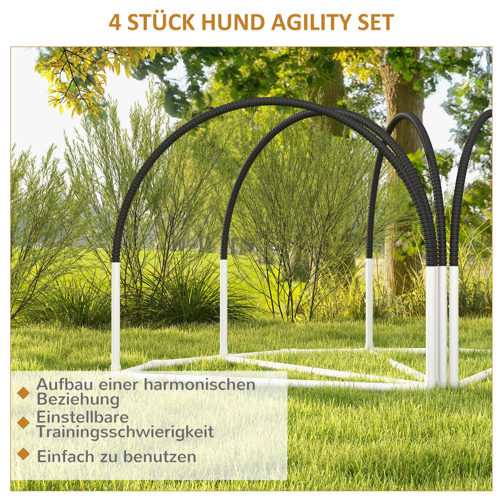 Šunų dresūros ir agility rinkinys, 4 dalių komplektas, 89x69x99 cm
