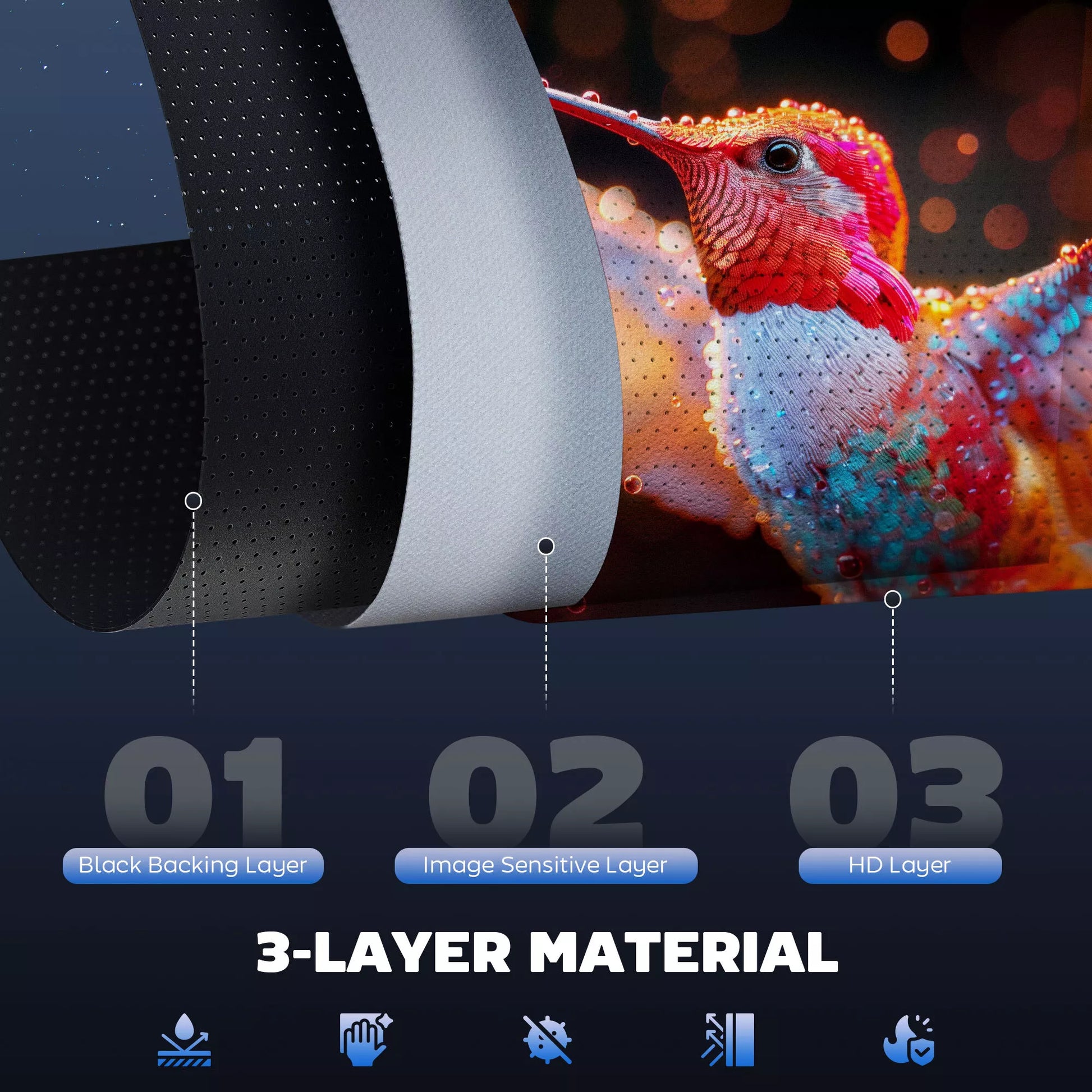 Projektoriaus ekranas, projekcijos ekranas, 100 colių, 4:3, 203x152 cm, baltas