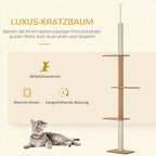 Katelių draskyklė iki lubų, 228–260 cm, chaki spalvos