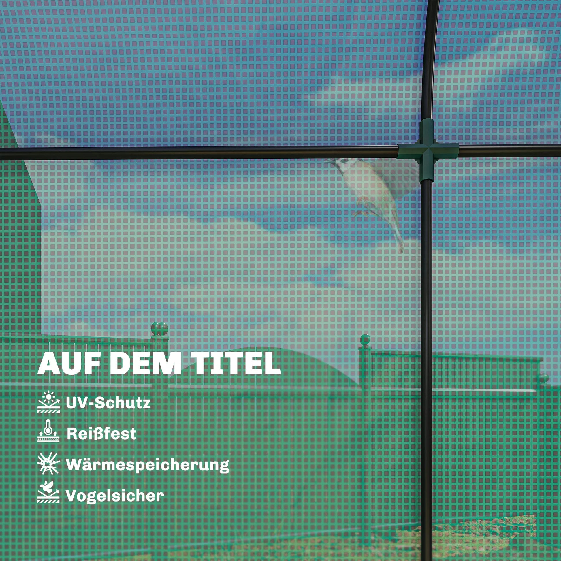 Šiltnamis pomidorams su susukamosiomis durelėmis ir tinkliniais langais,plėvėlė, ir plienas, 170 x 68 x 200 cm, žalia