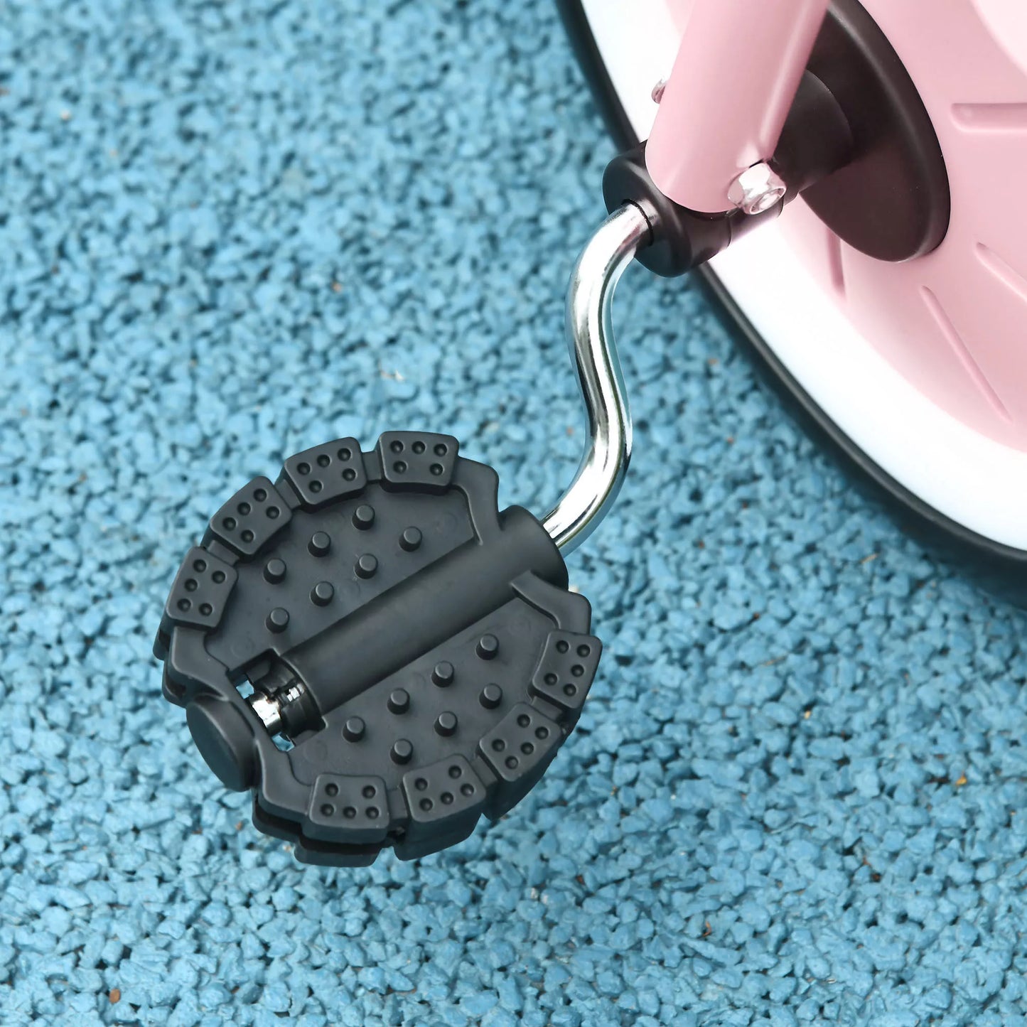 Trijatis dviratis vaikams nuo 2 iki 5 metų, aukščio reguliuojama sėdynė, skambučio varpelis, dviračių krepšelis, metalinis rėmas, rožinis