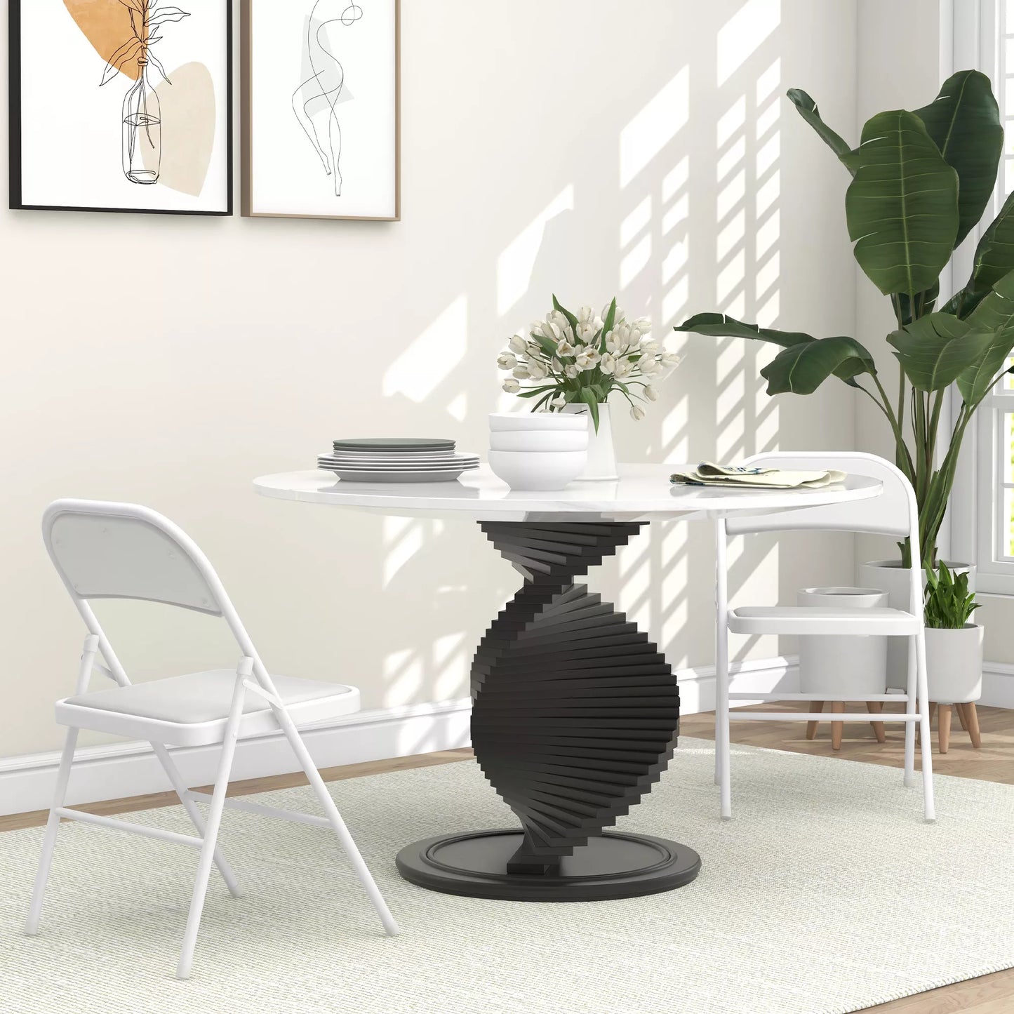 2 vnt. sulankstomų kėdžių komplektas, nešiojamos biuro kėdės, metalinės kojos, sulankstoma kėdė biurui, priimamajam, laukiamajam, dirbtinė oda, balta