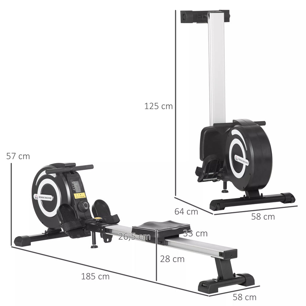 Irklavimo treniruoklis sulankstomas iki 120 kg, juodas/sidabrinis