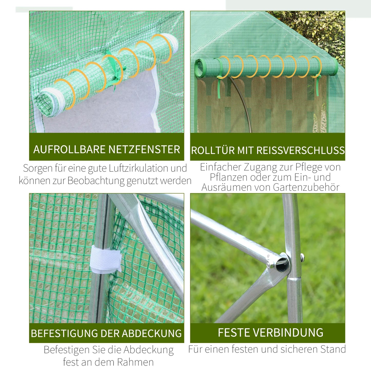 Folijos šiltnamis, šiltnamis, šiltnamis, lysvė, augalų namelis, pomidorų namelis, su dvišlaičiu stogu, 450 × 300B × 205A cm