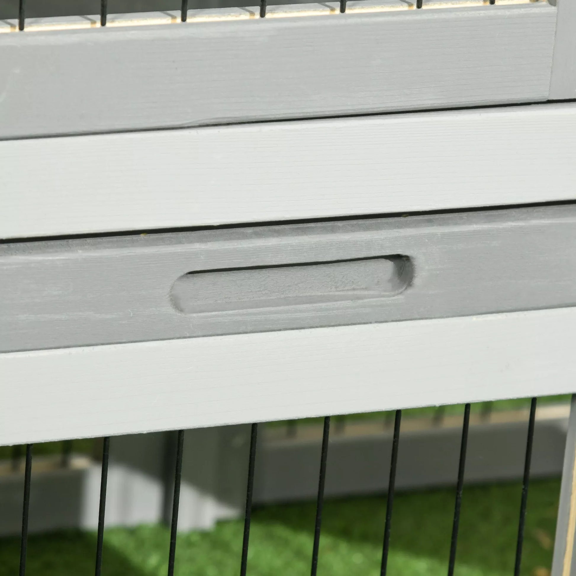 Mažų gyvūnų narvas su laisvu aptvaru Jūrų kiaulytės narvas Laisvas aptvaras Pilkas