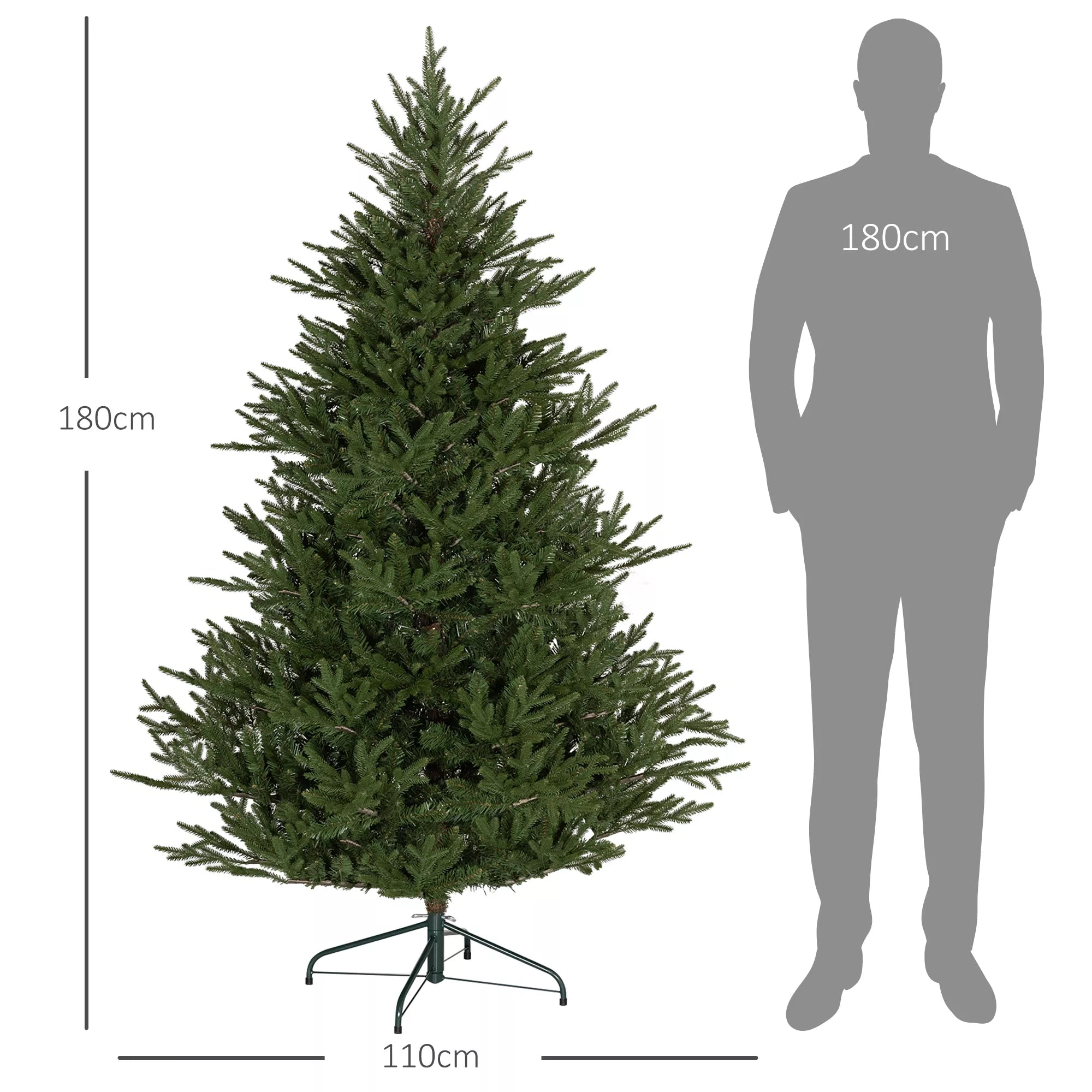 Kalėdų eglutė 183 cm, realistiškas išvaizda, greitas surinkimas, su stovu, ugniai atspari plastmasė