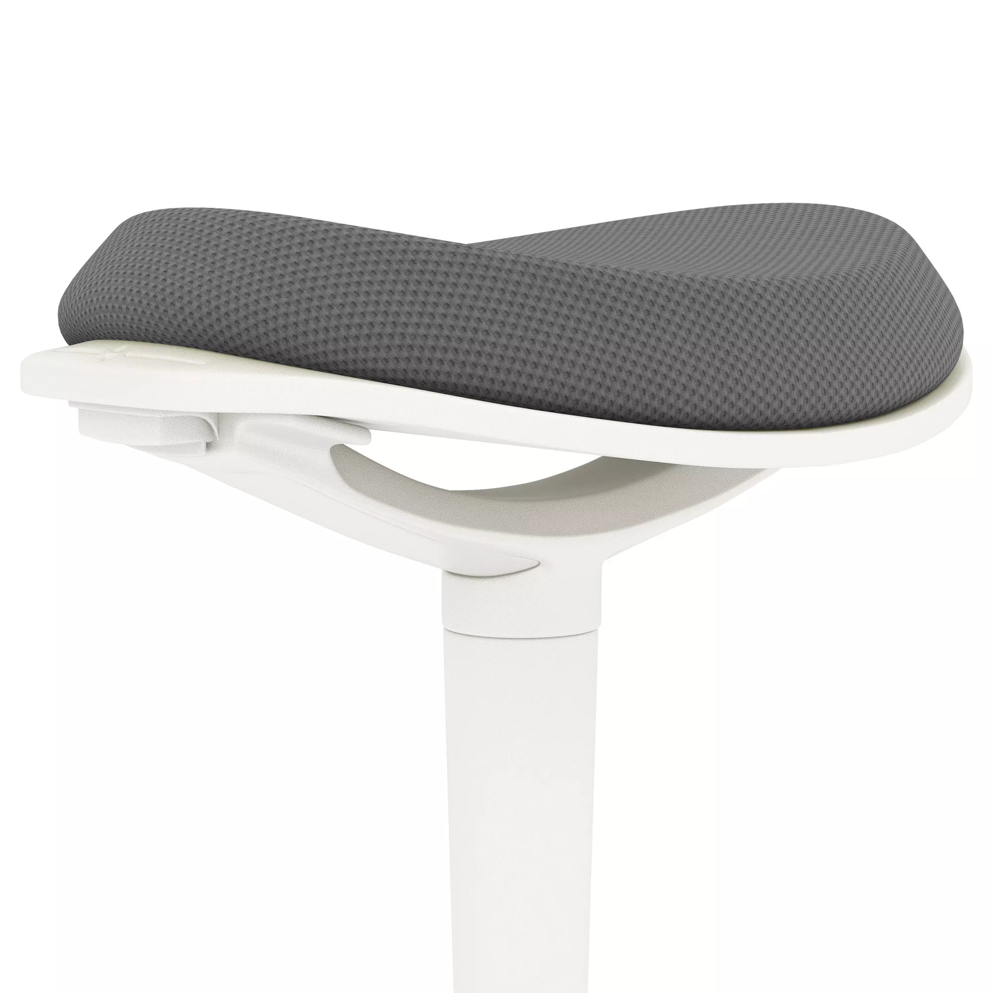 Biuro taburetė, ergonomiška pusiau stovima kėdė, reguliuojamo aukščio, iki 120 kg, 42,5 x 35,5 x 56,5-71,5 cm, pilka