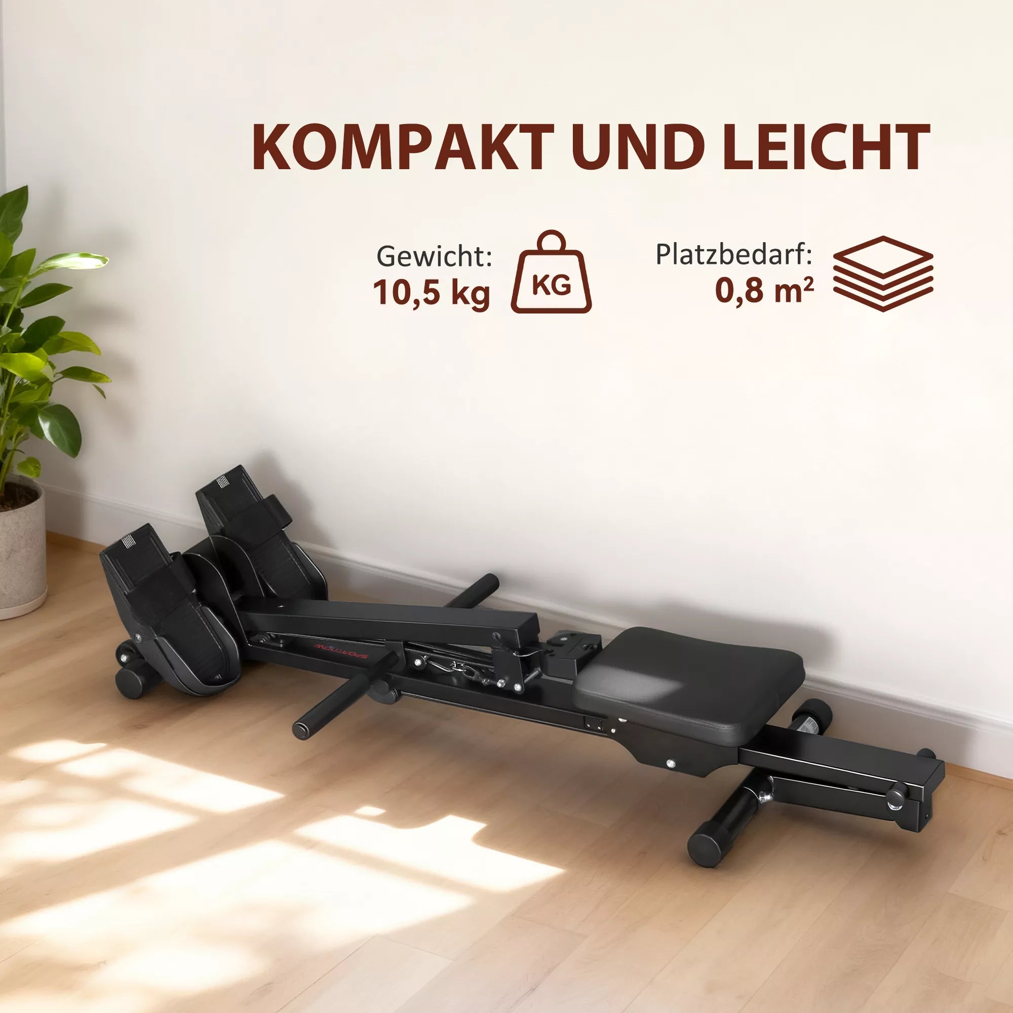 Irklianimo treniruoklis, irklavimo treniruoklis namams, LCD ekranas, sėdynės pagalvėlė, 150 kg apkrova, tylus veikimas, plienas, juodas
